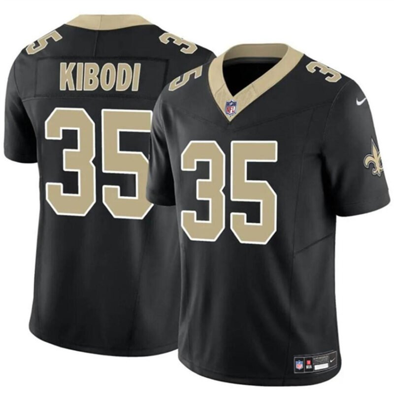 Black New Orleans Saints #35 Jacob Kibodi F.U.S.E Vapor Limited Stitched Football Jersey - NOS125