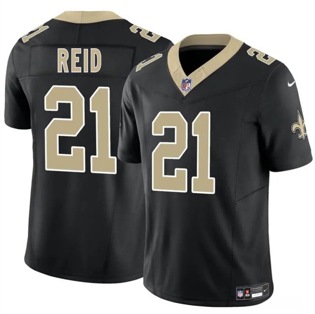 Black New Orleans Saints #21 Justin Reid 2025 F.U.S.E Vapor Limited Stitched Football Jersey - NOS197