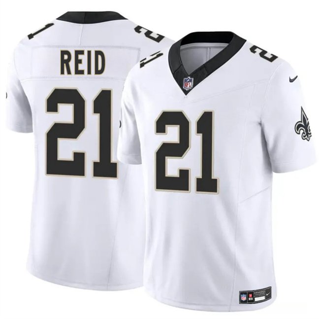 White New Orleans Saints #21 Justin Reid 2025 F.U.S.E Vapor Limited Stitched Football Jersey - NOS172