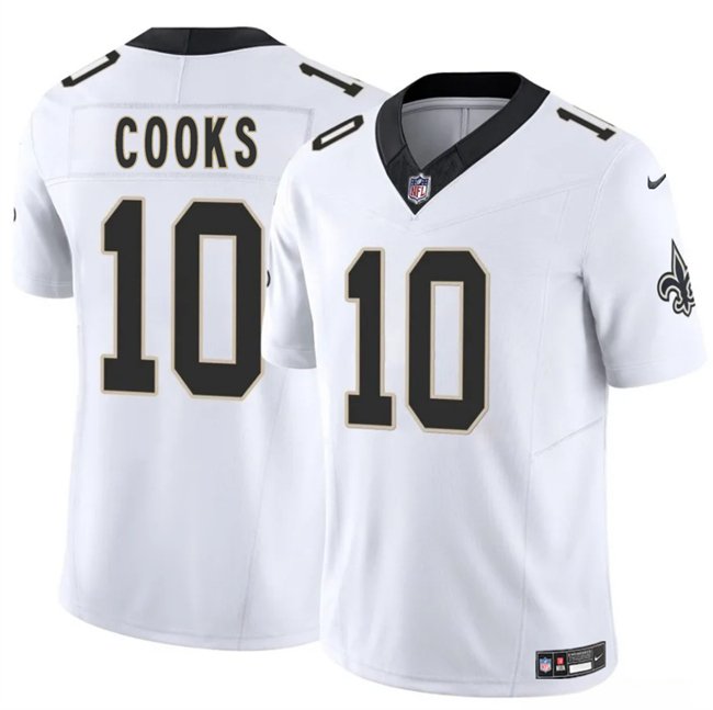 White New Orleans Saints #10 Brandin Cooks 2025 F.U.S.E Vapor Limited Stitched Football Jersey - NOS221