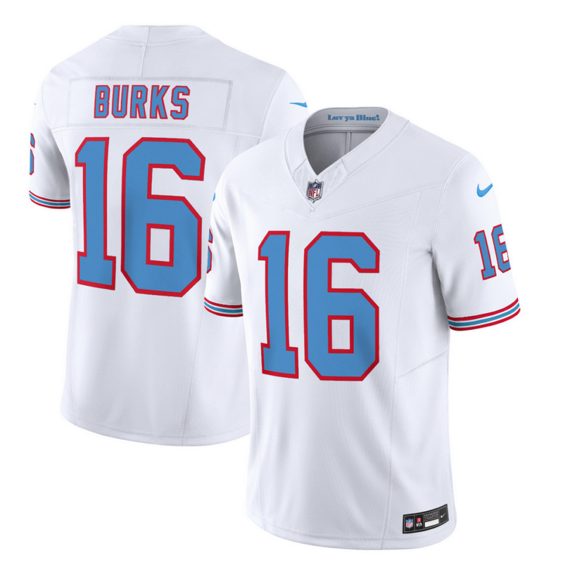 White Tennessee Titans #16 Treylon Burks 2023 F.U.S.E. Vapor Limited Throwback Stitched Football Jersey - TNT100