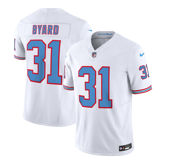 White Tennessee Titans #31 Kevin Byard 2023 F.U.S.E. Vapor Limited Throwback Stitched Football Jersey - TNT146
