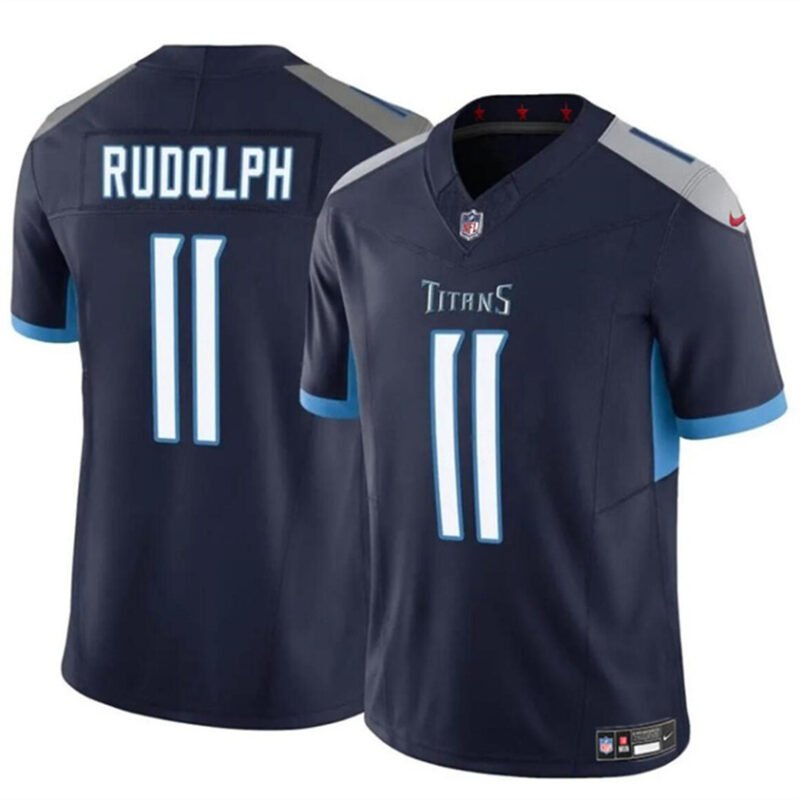 Navy Tennessee Titans #11 Mason Rudolph 2024 F.U.S.E. Vapor Limited Stitched Football Jersey - TNT253