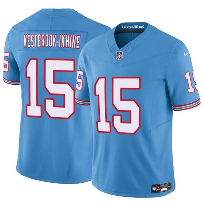 Blue Tennessee Titans #15 Nick Westbrook-Ikhine 2024 F.U.S.E. Throwback Vapor Limited Stitched Football Jersey - TNT217