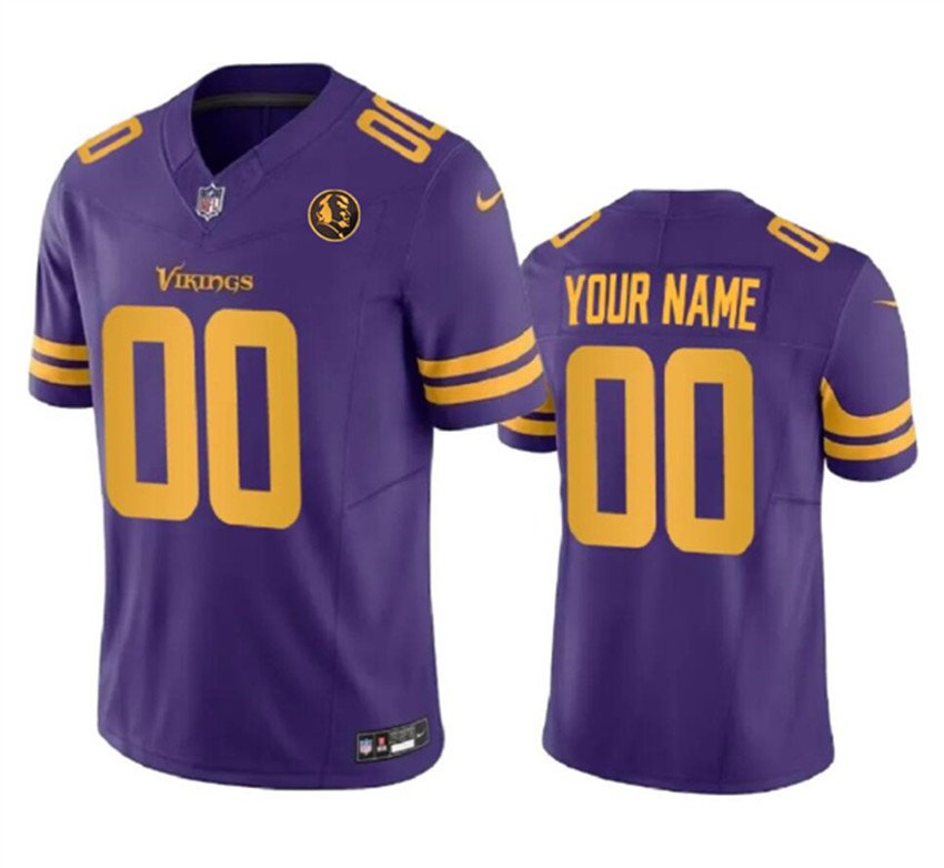 Purple Minnesota Vikings Active Player Custom 2023 F.U.S.E. With John Madden Patch Vapor Limited Stitched Football Jersey - MVJ31