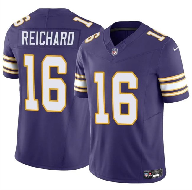 Purple Minnesota Vikings #16 Will Reichard 2023 F.U.S.E. Throwback Vapor Untouchable Limited Stitched Jersey - MVJ05