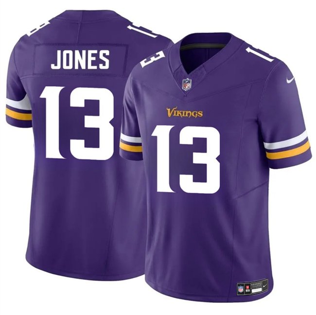 Purple Minnesota Vikings #13 Daniel Jones 2024 F.U.S.E. Vapor Untouchable Limited Stitched Jersey - MVJ127