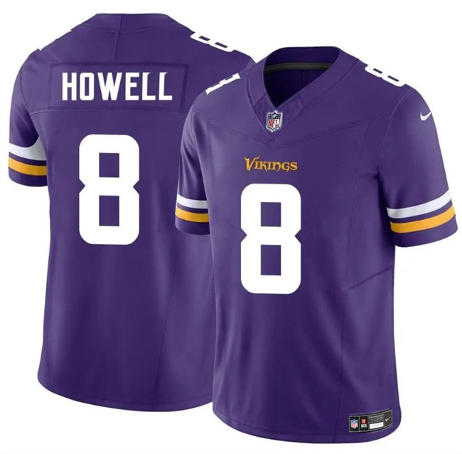 Purple Minnesota Vikings #8 Sam Howell 2024 F.U.S.E. Vapor Untouchable Limited Stitched Jersey - MVJ14