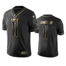 Lions #11 Marvin Jones Jr Stitched NFL Vapor Untouchable Limited Black Golden Jersey - DTL54