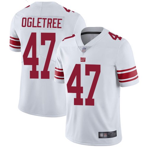 Nike Giants #47 Alec Ogletree White Stitched NFL Vapor Untouchable Limited Jersey - NYG289