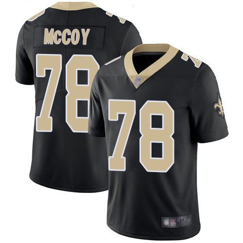 Nike Saints #78 Erik McCoy Black Team Color Stitched NFL Vapor Untouchable Limited Jersey - NOS108