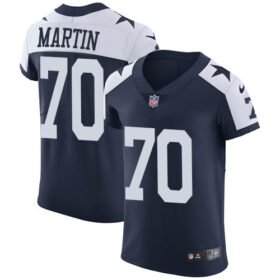 Nike Cowboys #70 Zack Martin Navy Blue Thanksgiving Stitched NFL Vapor Untouchable Throwback Elite Jersey - DLC218