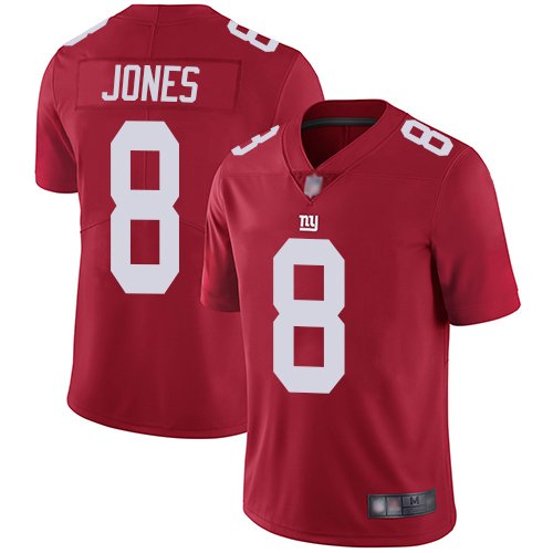 Nike Giants #8 Daniel Jones Red Alternate Stitched NFL Vapor Untouchable Limited Jersey - NYG294