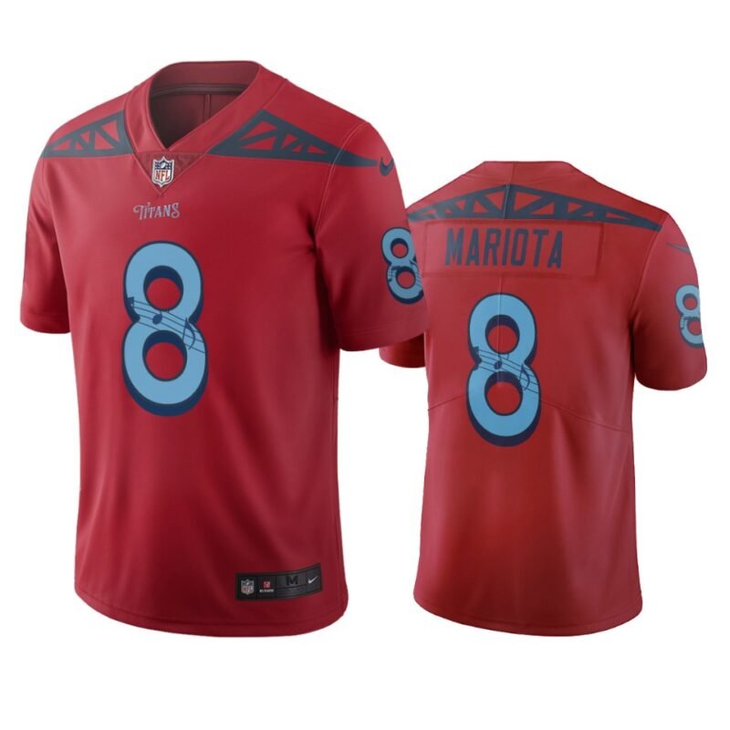 Tennessee Titans #8 Marcus Mariota Red Vapor Limited City Edition NFL Jersey - TNT54