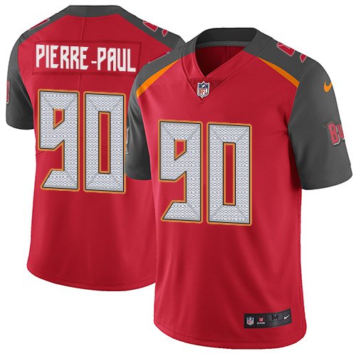 Nike Buccaneers #90 Jason Pierre-Paul Red Team Color Stitched NFL Vapor Untouchable Limited Jersey - TBB94
