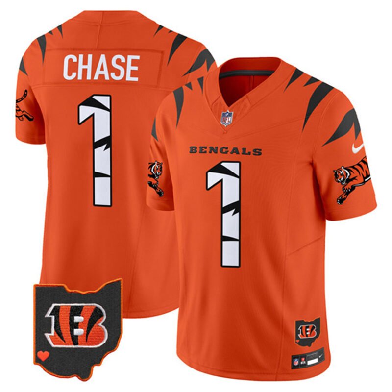 Orange Cincinnati Bengals #1 Ja'Marr Chase F.U.S.E. Special Vapor Untouchable Limited Stitched Football Jersey - CCB71