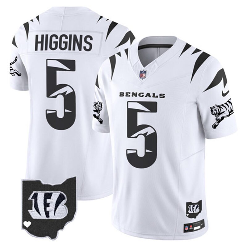 White Cincinnati Bengals #5 Tee Higgins F.U.S.E. Special Vapor Untouchable Limited Stitched Football Jersey - CCB10