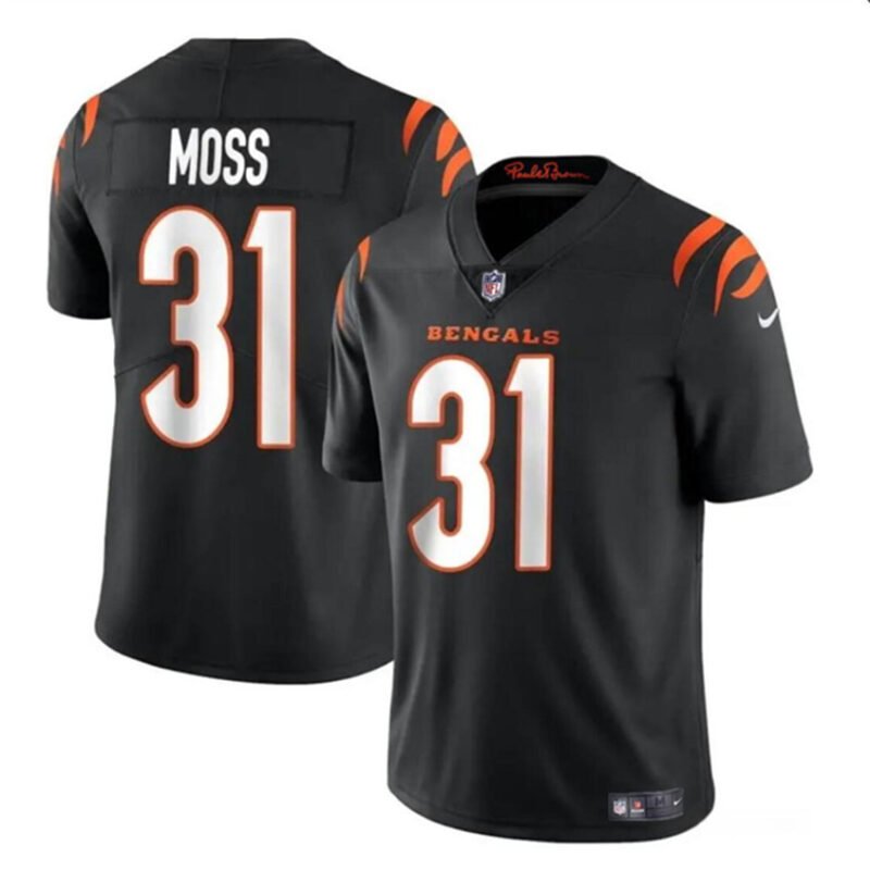 Black Cincinnati Bengals #31 Zack Moss Vapor Untouchable Limited Stitched Jersey - CCB32