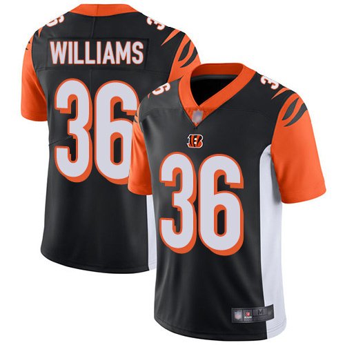 Nike Bengals #36 Shawn Williams Black Team Color Stitched NFL Vapor Untouchable Limited Jersey - CCB222
