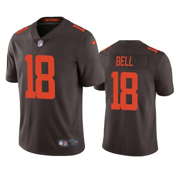 Brown Cleveland Browns #18 David Bell Vapor Untouchable Limited Stitched Jersey - CLB102