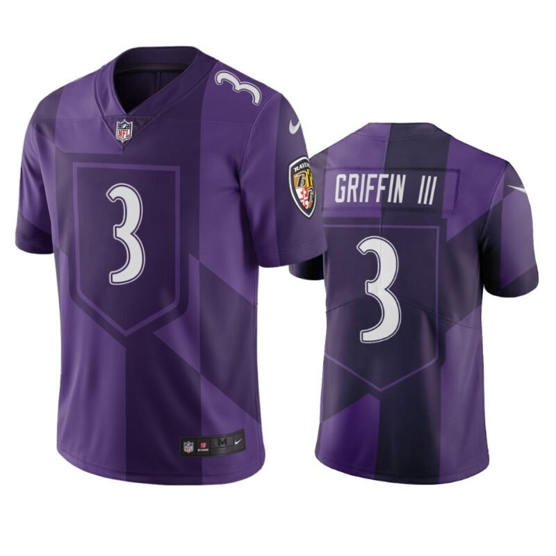Baltimore Ravens #3 Robert Griffin III Purple Vapor Limited City Edition NFL Jersey - BRJ226