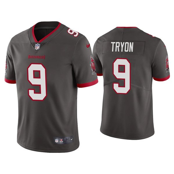 Grey Tampa Bay Buccaneers #9 Joe Tryon 2021 NFL Draft Vapor Untouchable Limited Stitched Jersey - TBB55