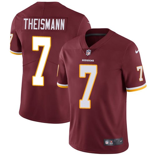 Nike Redskins #7 Joe Theismann Burgundy Red Team Color Stitched NFL Vapor Untouchable Limited Jersey - WAC70