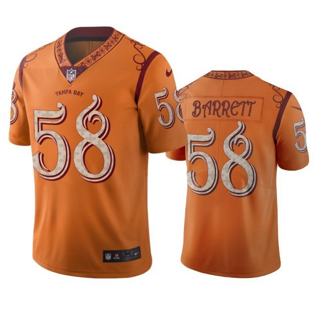 Orange Tampa Bay Buccaneers #58 Shaquil Barrett Vapor Limited City Edition Jersey - TBB149