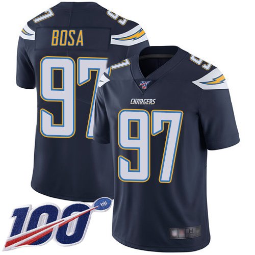 Nike Chargers #97 Joey Bosa Navy Blue Team Color Stitched NFL 100th Season Vapor Limited Jersey - LCJ25