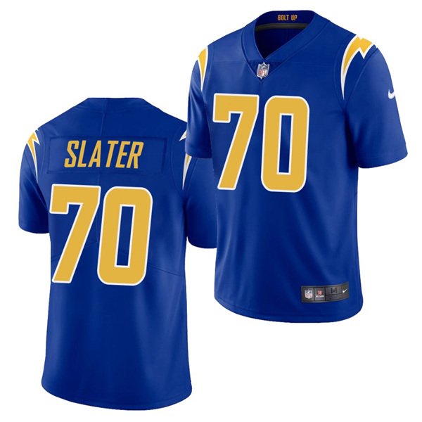 Royal Los Angeles Chargers #70 Rashawn Slater 2021 Vapor Untouchable Limited Stitched Jersey - LCJ114
