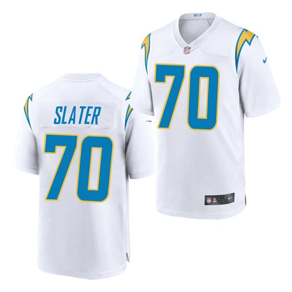 White Los Angeles Chargers #70 Rashawn Slater 2021 Vapor Untouchable Limited Stitched Jersey - LCJ51