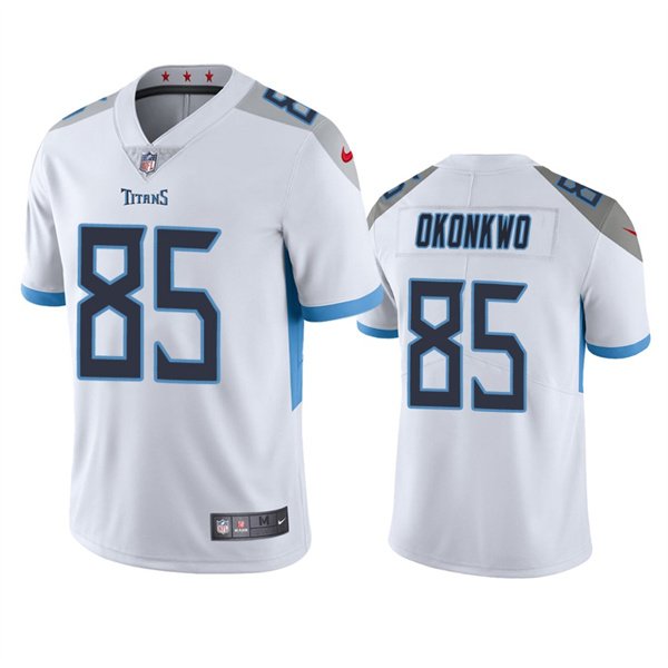White Tennessee Titans #85 Chig Okonkwo Vapor Untouchable Stitched Jersey - TNT33