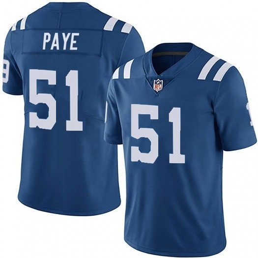 Blue Indianapolis Colts #51 Kwity Paye 2021 Vapor Untouchable Limited Stitched Jersey - IDC196