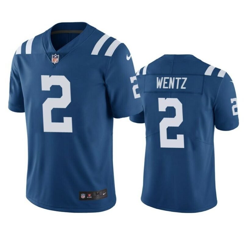 Blue Indianapolis Colts #2 Carson Wentz Vapor Untouchable Limited Stitched Jersey - IDC231