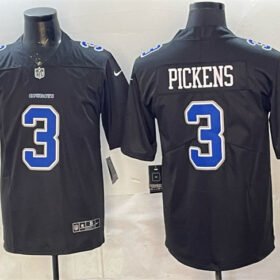 Black Dallas Cowboys #3 George pickens Fashion Vapor Untouchable Limited Stitched Football Jersey - DLC310