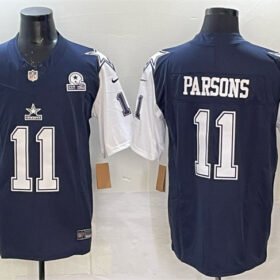 Navy Dallas Cowboys #11 Micah Parsons 2023 F.U.S.E. With 1960 Patch Vapor Limited Stitched Football Jersey - DLC156