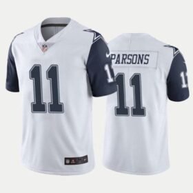 White Dallas Cowboys #11 Micah Parsons 2021 NFL Draft Vapor Limited Stitched Jersey - DLC25