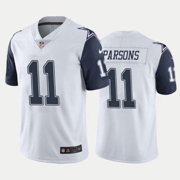 White Dallas Cowboys #11 Micah Parsons 2021 NFL Draft Vapor Limited Stitched Jersey - DLC25