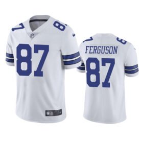 White Dallas Cowboys #87 Jake Ferguson Vapor Untouchable Limited Stitched Football Jersey - DLC467