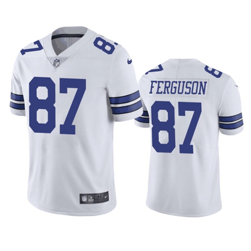 White Dallas Cowboys #87 Jake Ferguson Vapor Untouchable Limited Stitched Football Jersey - DLC467