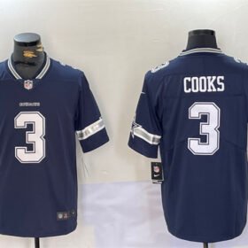 Navy Dallas Cowboys #3 Brandin Cooks Vapor Untouchable Limited Stitched Football Jersey - DLC206