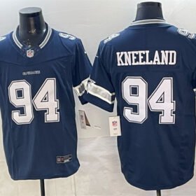 Navy Dallas Cowboys #94 Marshawn Kneeland F.U.S.E. Vapor Limited Stitched Football Jersey - DLC364