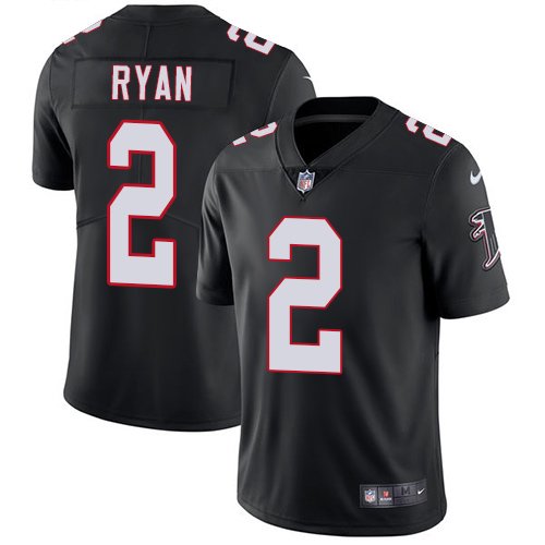 Nike Falcons #2 Matt Ryan Black Alternate Stitched NFL Vapor Untouchable Limited Jersey - AFJ49