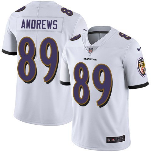 Nike Ravens #89 Mark Andrews White Stitched NFL Vapor Untouchable Limited Jersey - BRJ316