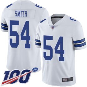 Nike Cowboys #54 Jaylon Smith White Stitched NFL 100th Season Vapor Limited Jersey - DLC60