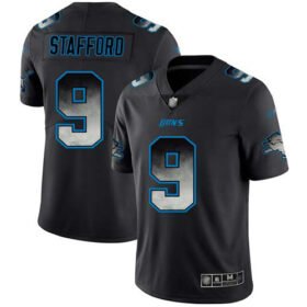 Nike Lions #9 Matthew Stafford Black Stitched NFL Vapor Untouchable Limited Smoke Fashion Jersey - DTL380
