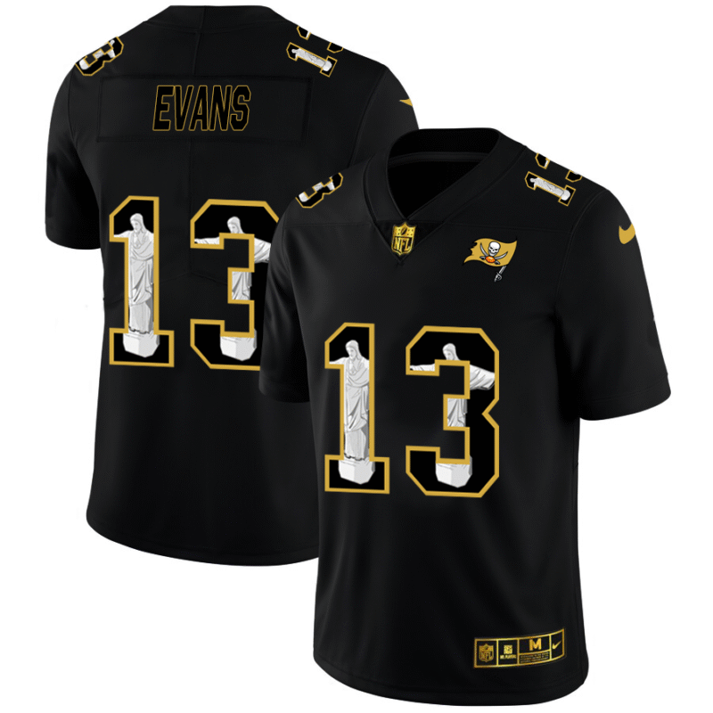Tampa Bay Buccaneers #13 Mike Evans Nike Carbon Black Vapor Cristo Redentor Limited NFL Jersey - TBB73
