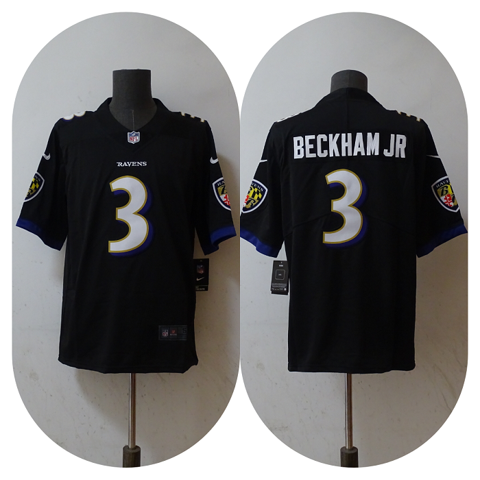 Black Baltimore Ravens #3 Odell Beckham Jr. Vapor Untouchable Football Jersey - BRJ130