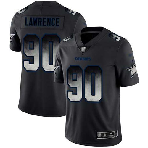 Nike Cowboys #90 Demarcus Lawrence Black Stitched NFL Vapor Untouchable Limited Smoke Fashion Jersey - DLC358