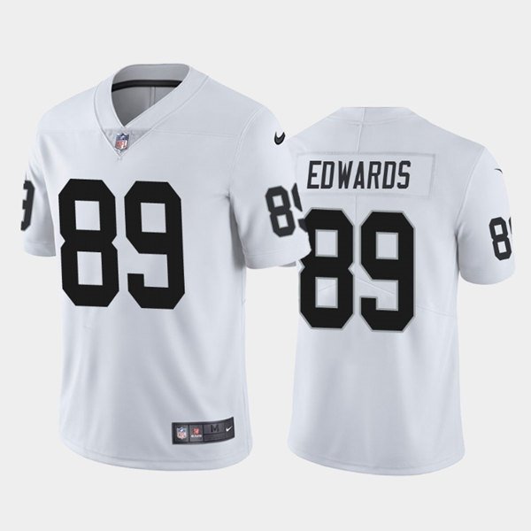 White Las Vegas Raiders #89 Bryan Edwards Vapor Untouchable Limited Stitched Jersey - LVR145